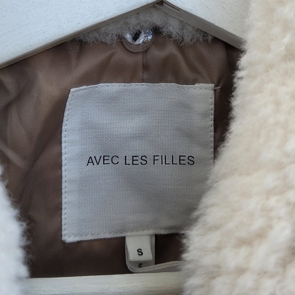 Avec Les Filles cropped Padded Shoulder Belted Plaid jacket Small - Picture 7 of 9